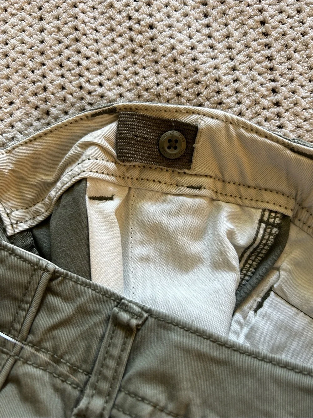 Boy’s GAP Olive Cargo Shorts - Classic Utility Style